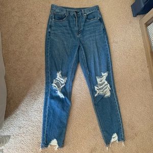 Distressed Mom Jeans